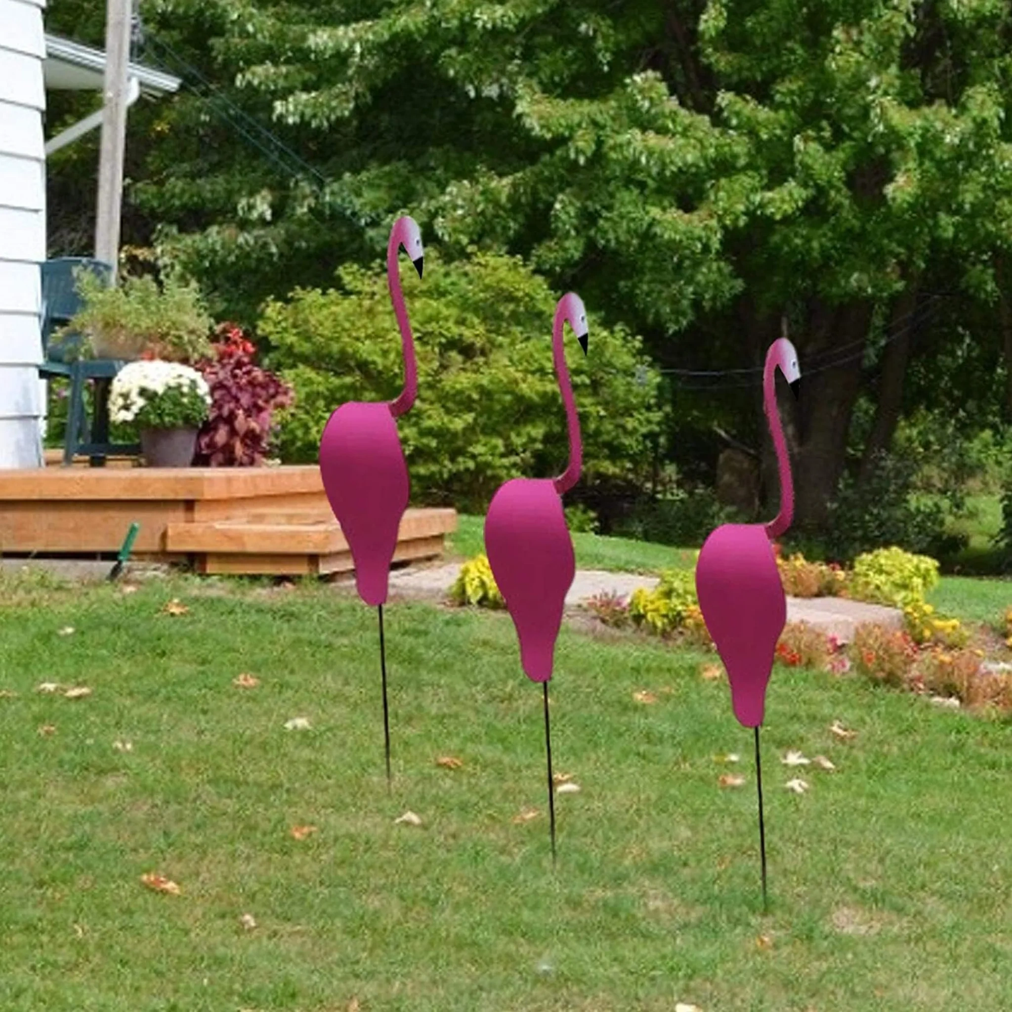 Vogel Wind Spinner Flamingo – Windspiel & Gartenskulptur aus Aluminium, dunkelrosa, 35–40 cm Vogel Wind Spinner Flamingo – Windspiel & Gartenskulptur aus Aluminium, dunkelrosa, 35–40 cm