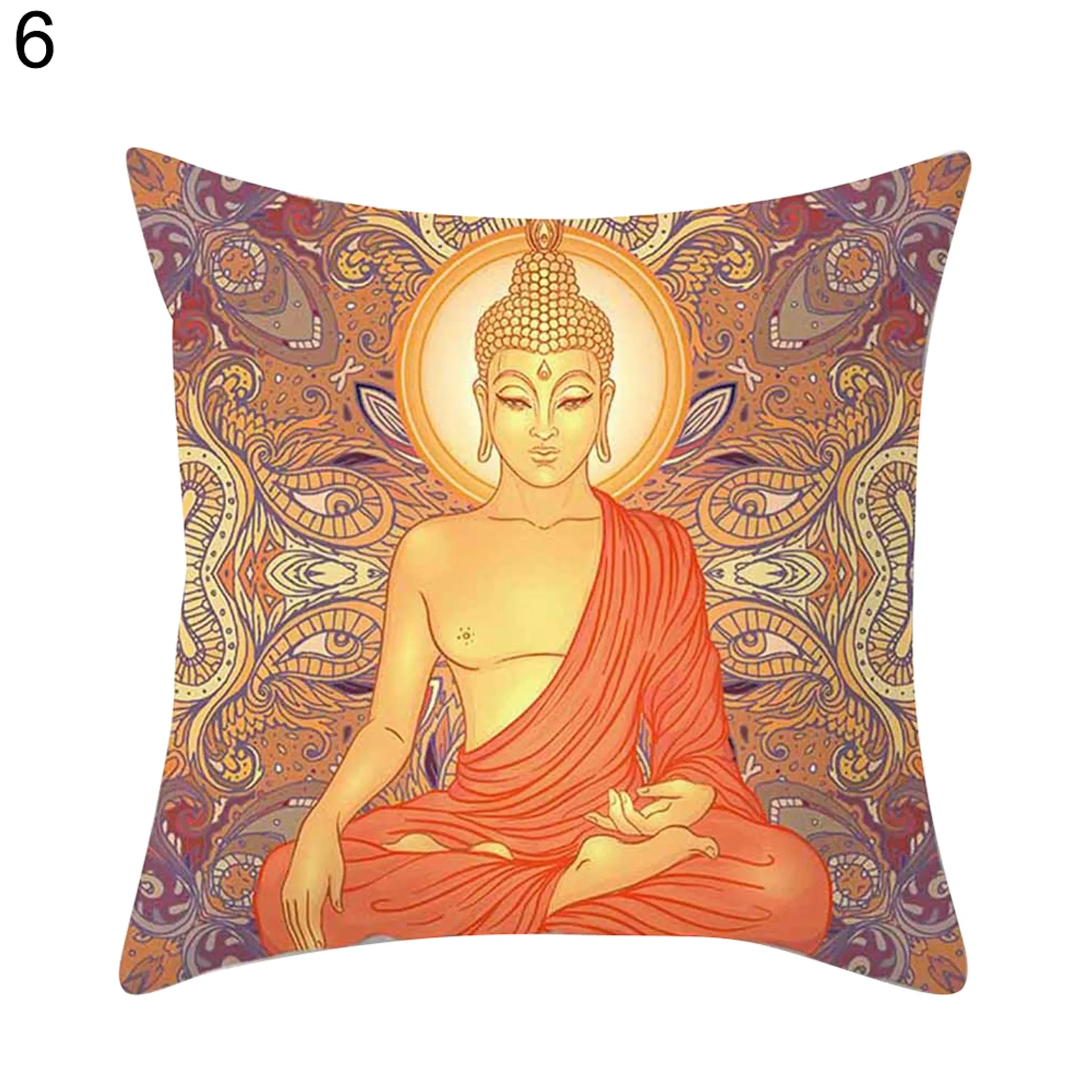Indischer Elefant Ganesha Buddha Kissenbezug – Sofa Dekokissenhülle 45×45 cm
