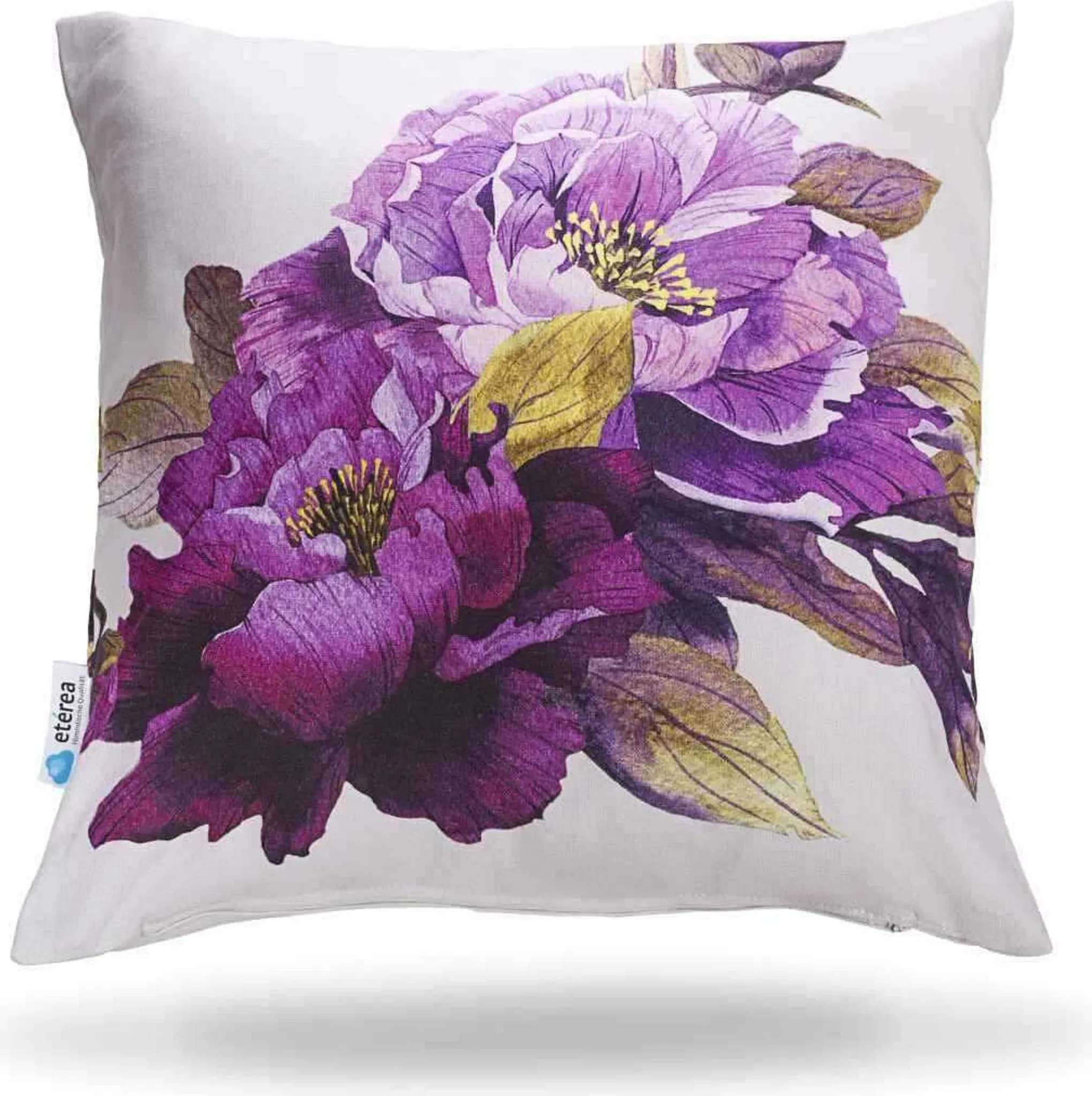 etérea Baumwolle Dekokissen Blumen Lila Alba 40×40 cm etérea Baumwolle Dekokissen Blumen Lila Alba 40×40 cm