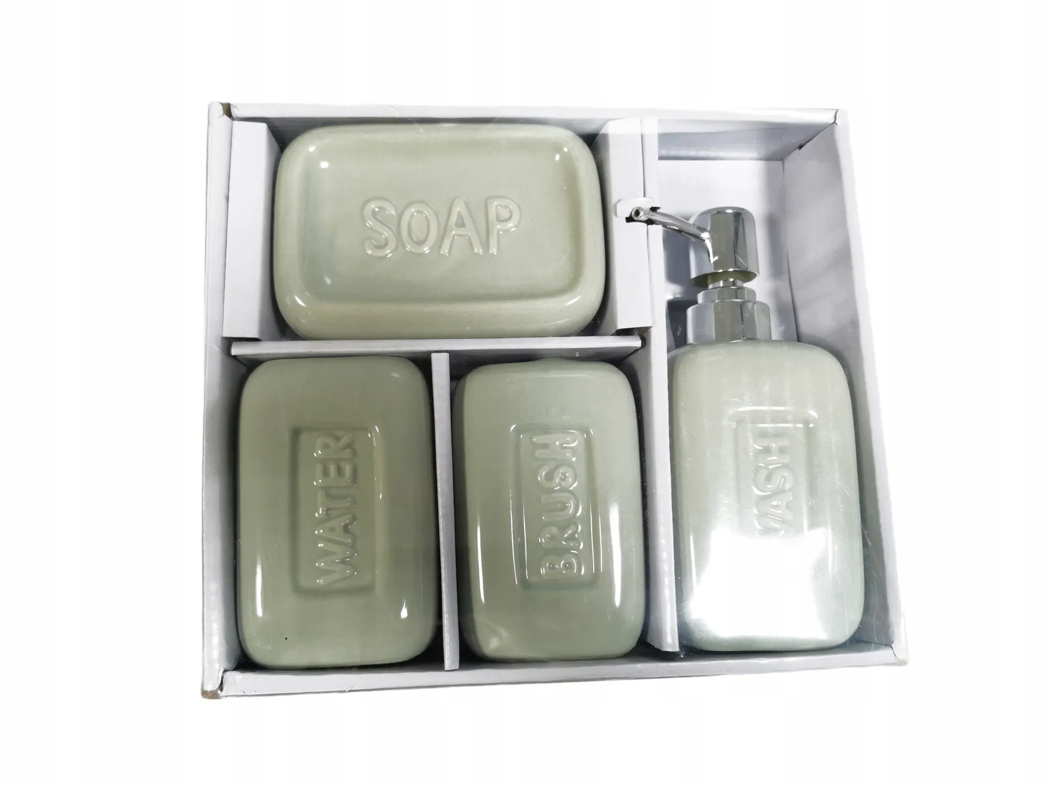 Bathroom Solutions Badezimmerzubehör-Set – 4-teilig, Keramik, Anthrazit