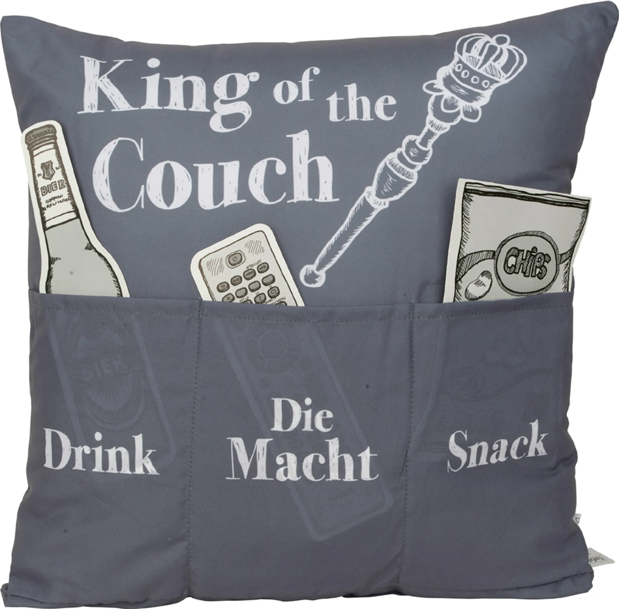 HERGO Sofahelden Kissen „King of the Couch“ HERGO Sofahelden Kissen „King of the Couch“
