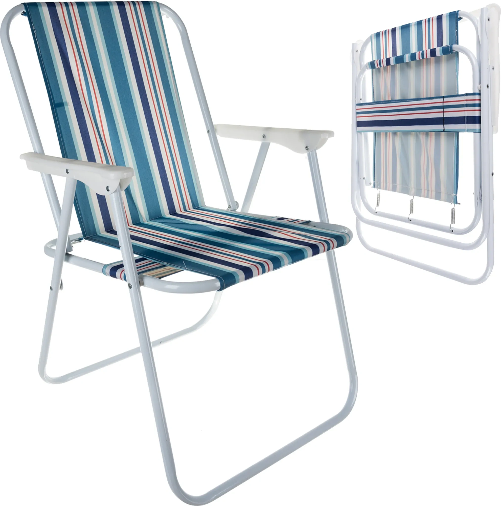 Campingstuhl Klappbar – Belastbar & Strapazierfähig – Garten-, Balkon- & Strandstuhl im skandinavischen Design (TRIZAND 23558)