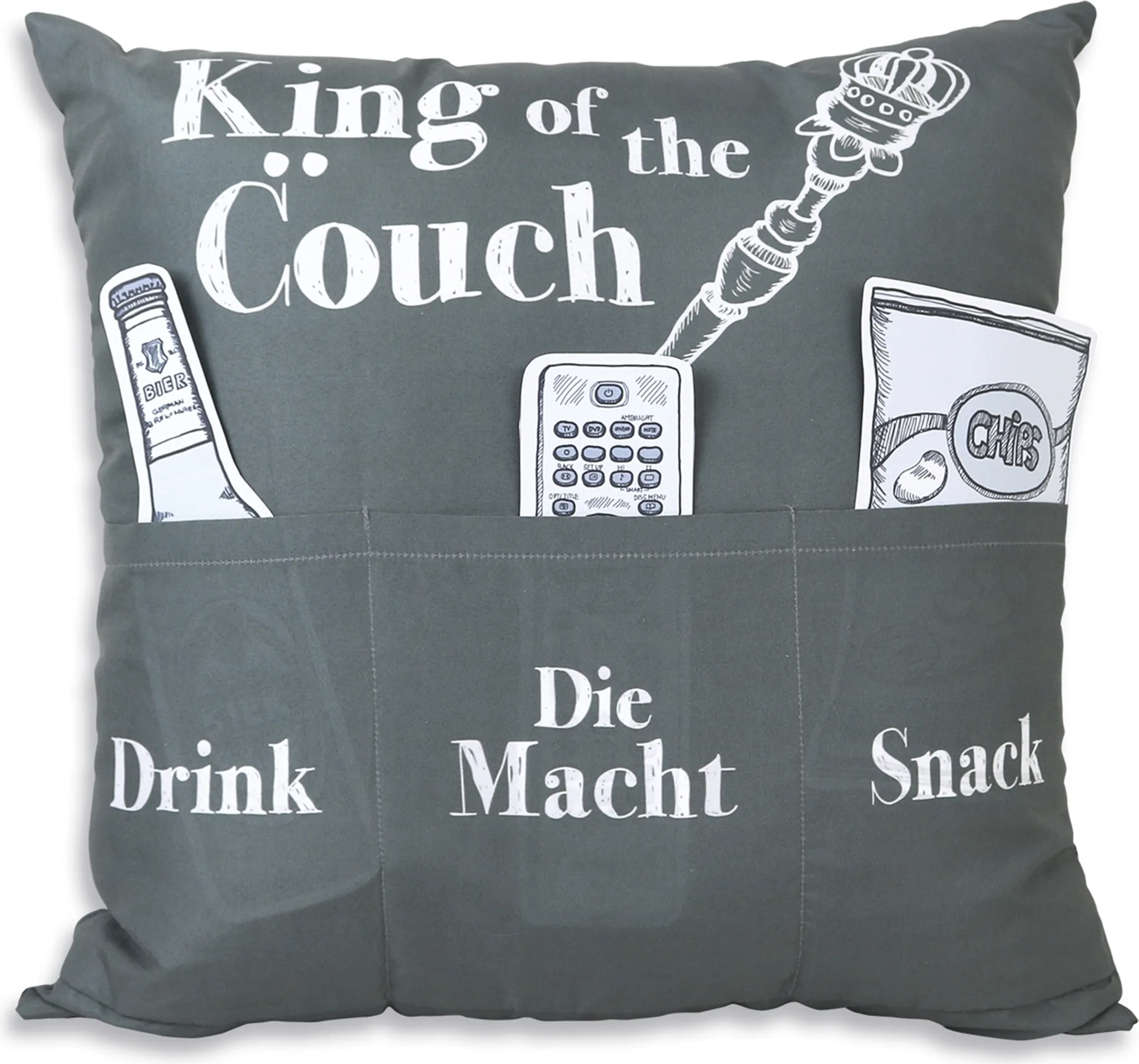 HERGO Sofahelden Kissen „King of the Couch“ HERGO Sofahelden Kissen „King of the Couch“