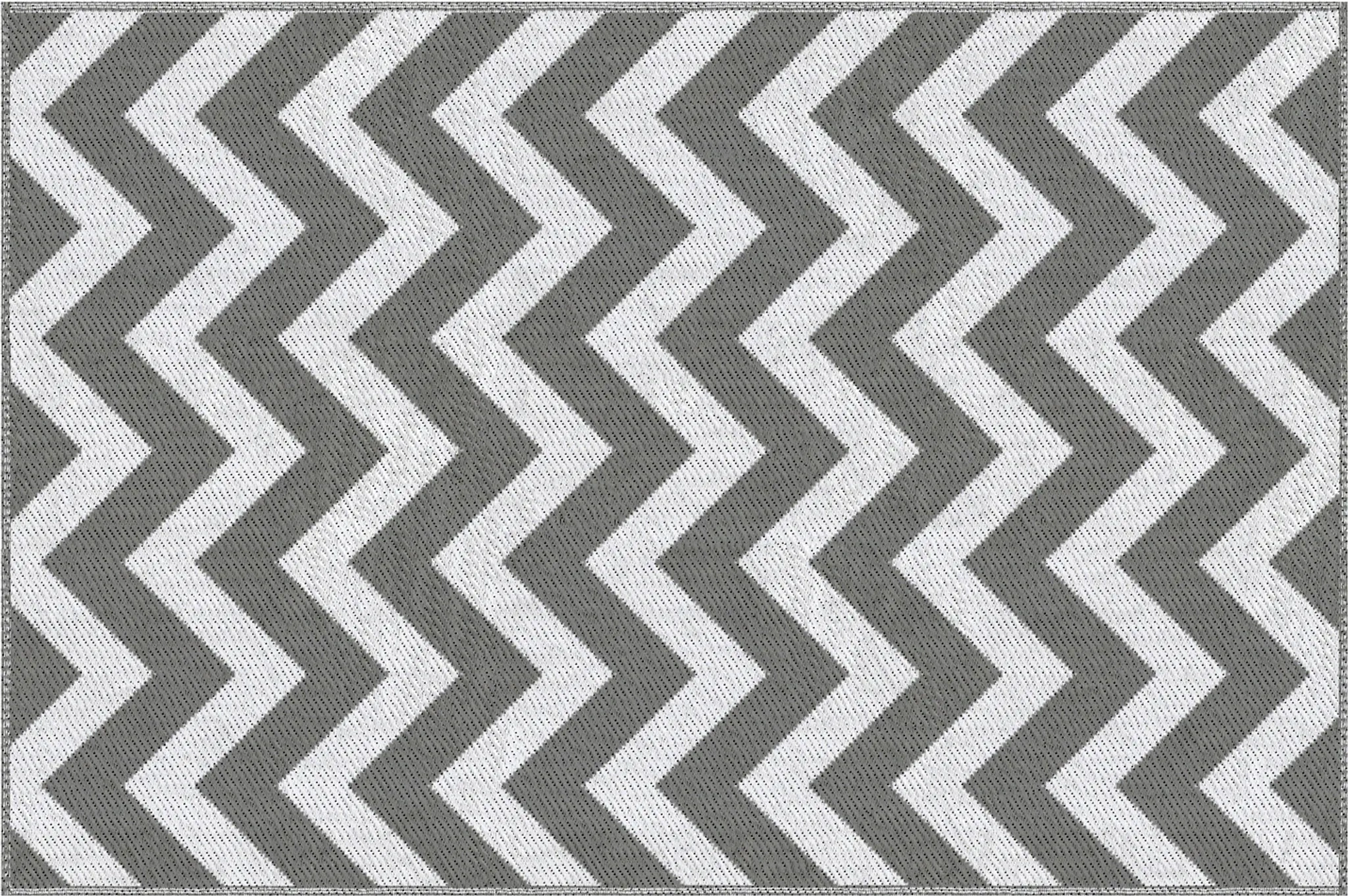 Outsunny Outdoor-Teppich – wasserdichter Kunststoffteppich mit doppelseitigem Design, Grau-Weiß, 121 × 182 cm